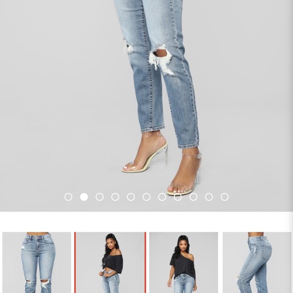 Tobi High Rise Mom Jeans - Picture 3 of 7